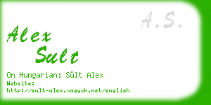 alex sult business card